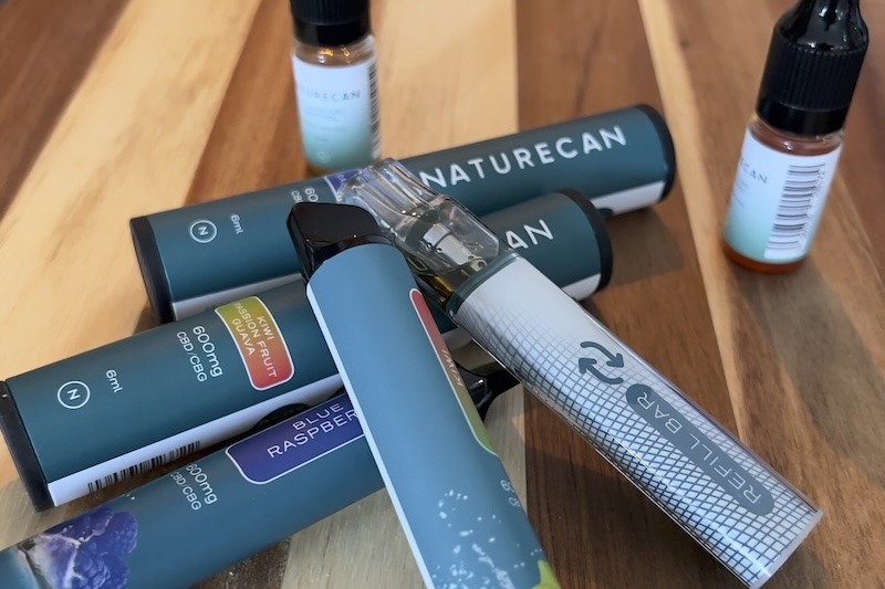 CBD vapes med förpackning